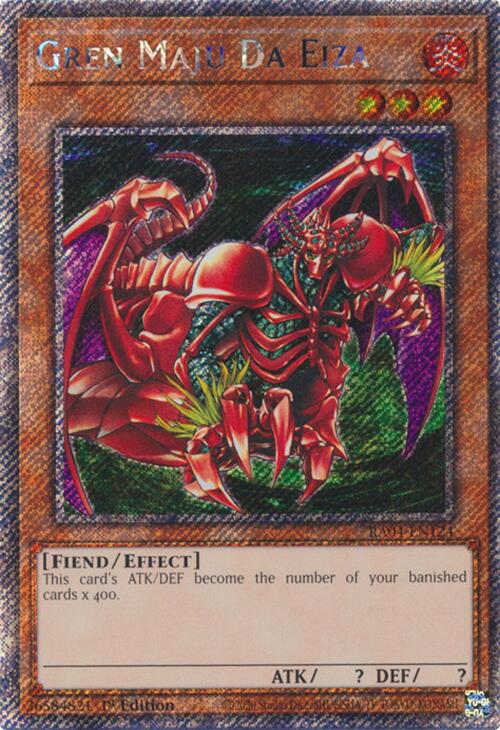 Gren Maju Da Eiza [RA04-EN124] Platinum Secret Rare | The Time Vault CA