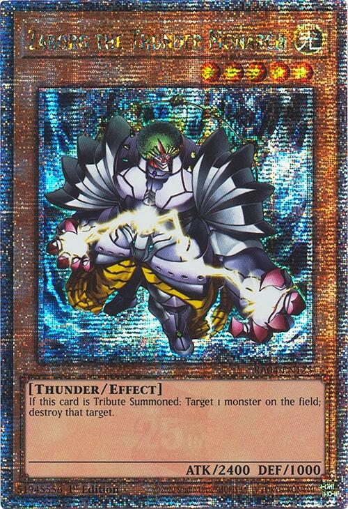 Zaborg the Thunder Monarch [RA04-EN125] Quarter Century Secret Rare | The Time Vault CA