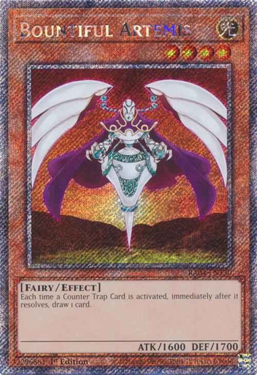Bountiful Artemis [RA04-EN130] Platinum Secret Rare | The Time Vault CA