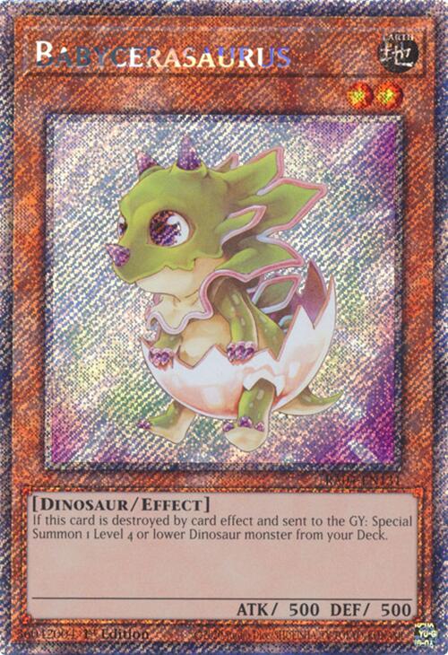 Babycerasaurus [RA04-EN131] Platinum Secret Rare | The Time Vault CA