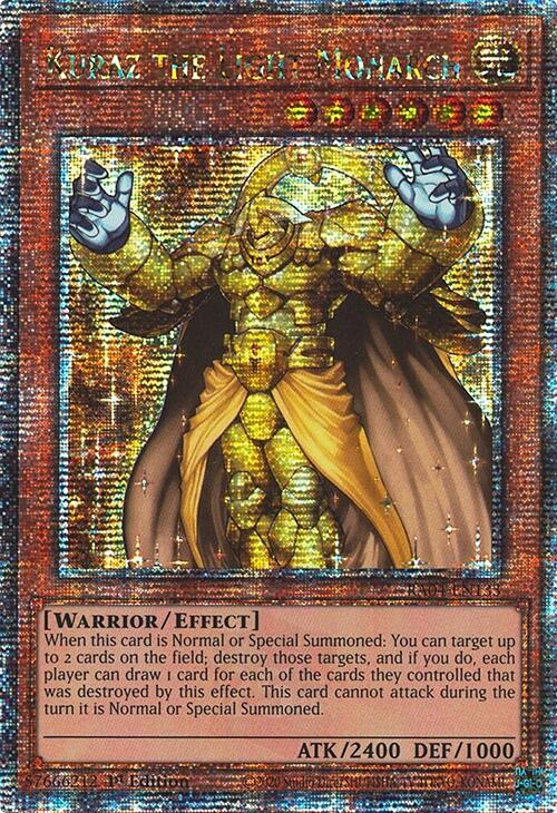 Kuraz the Light Monarch [RA04-EN133] Quarter Century Secret Rare | The Time Vault CA