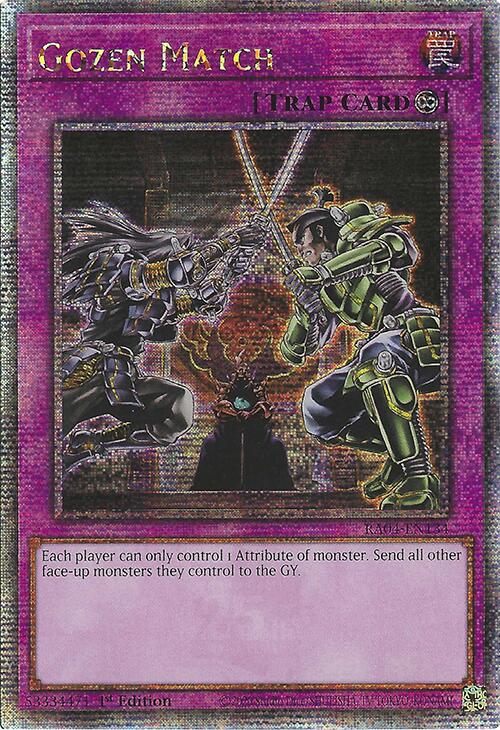 Gozen Match [RA04-EN134] Quarter Century Secret Rare | The Time Vault CA
