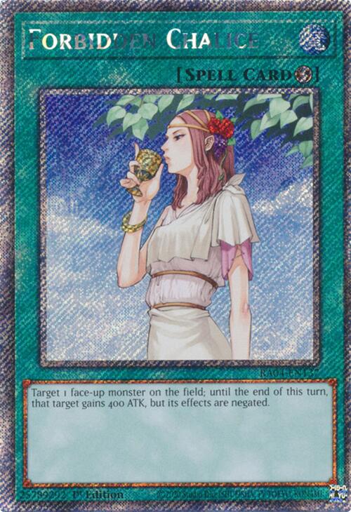Forbidden Chalice [RA04-EN137] Platinum Secret Rare | The Time Vault CA