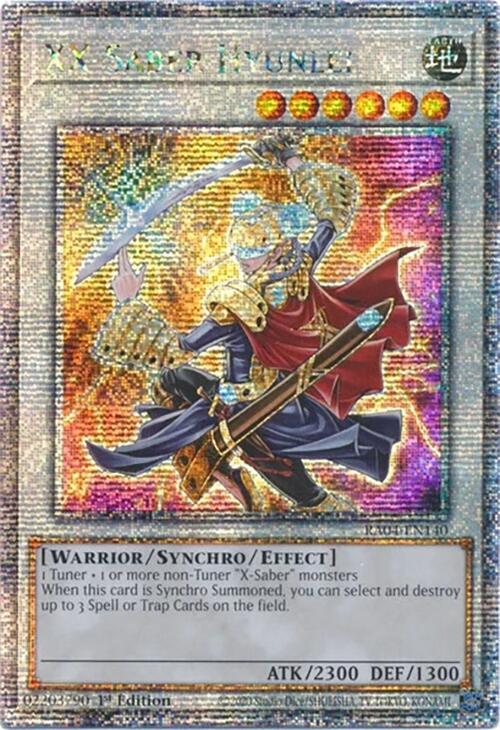 XX-Saber Hyunlei [RA04-EN140] Quarter Century Secret Rare | The Time Vault CA