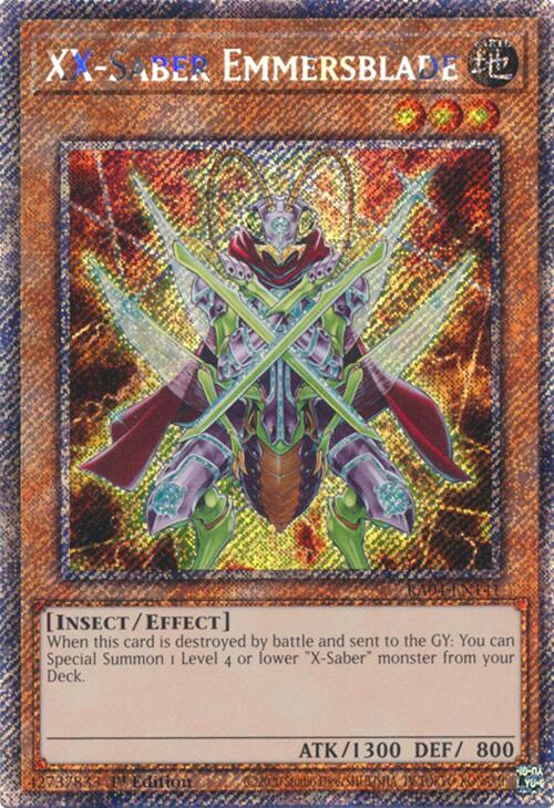 XX-Saber Emmersblade [RA04-EN141] Platinum Secret Rare | The Time Vault CA
