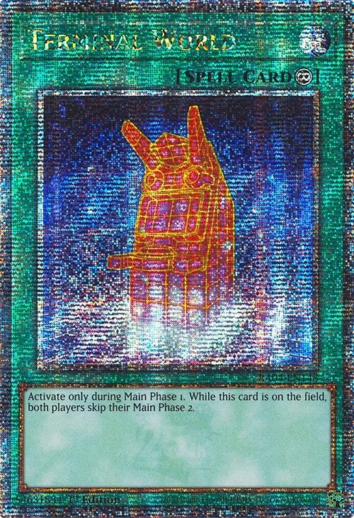 Terminal World [RA04-EN148] Quarter Century Secret Rare | The Time Vault CA