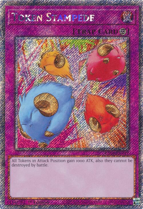 Token Stampede [RA04-EN149] Platinum Secret Rare | The Time Vault CA