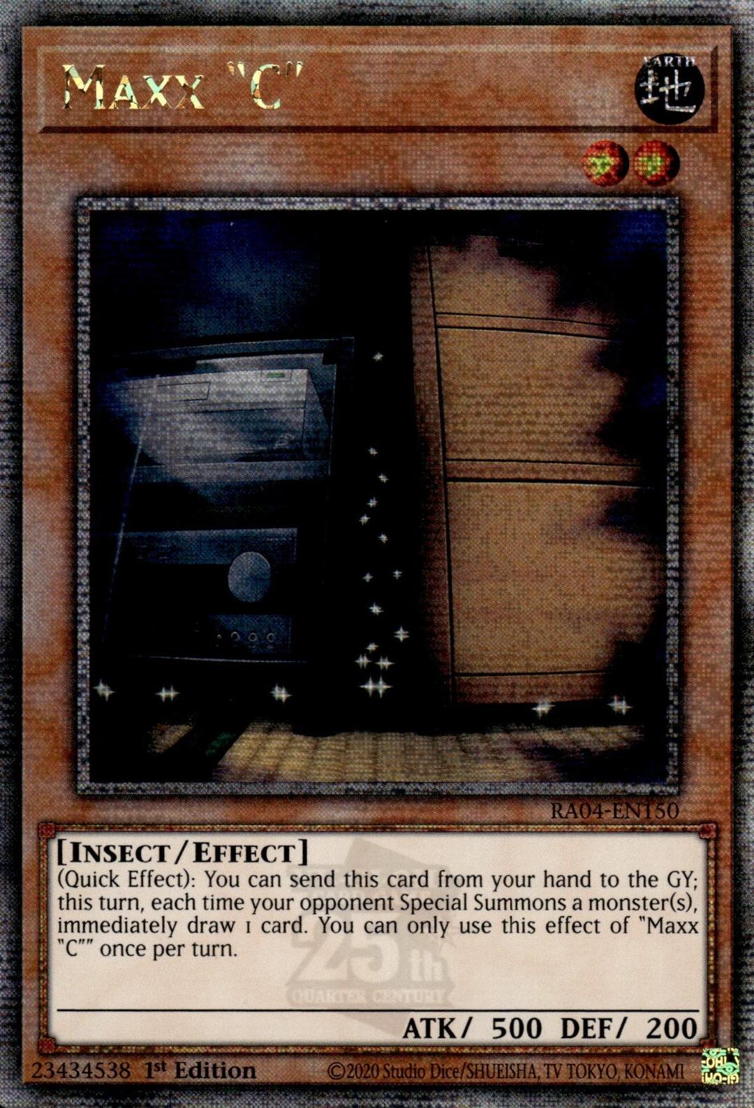 Maxx "C" [RA04-EN150] Quarter Century Secret Rare | The Time Vault CA