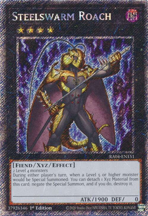 Steelswarm Roach [RA04-EN151] Platinum Secret Rare | The Time Vault CA