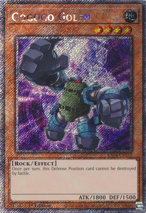 Gogogo Golem [RA04-EN152] Platinum Secret Rare | The Time Vault CA