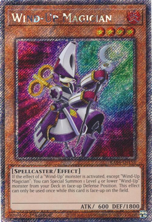 Wind-Up Magician [RA04-EN153] Platinum Secret Rare | The Time Vault CA