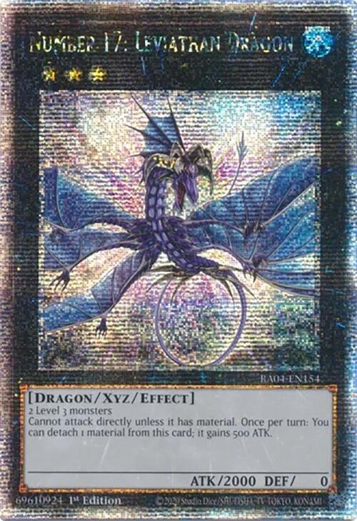 Number 17: Leviathan Dragon [RA04-EN154] Quarter Century Secret Rare | The Time Vault CA