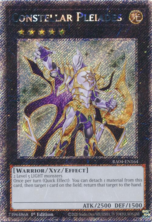 Constellar Pleiades [RA04-EN164] Platinum Secret Rare | The Time Vault CA