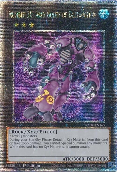 Number 30: Acid Golem of Destruction [RA04-EN165] Quarter Century Secret Rare | The Time Vault CA