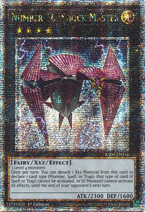 Number 16: Shock Master [RA04-EN166] Quarter Century Secret Rare | The Time Vault CA