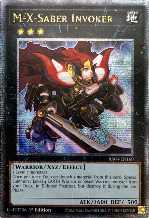 M-X-Saber Invoker [RA04-EN169] Quarter Century Secret Rare | The Time Vault CA