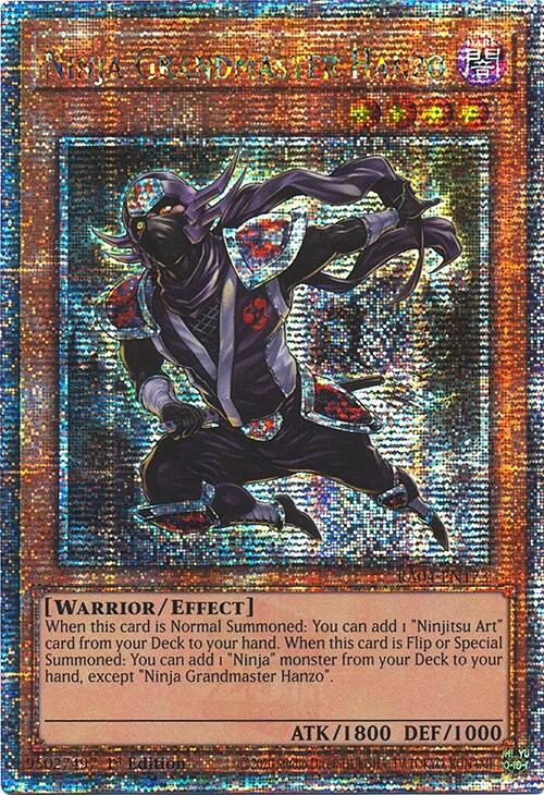 Ninja Grandmaster Hanzo [RA04-EN173] Quarter Century Secret Rare | The Time Vault CA