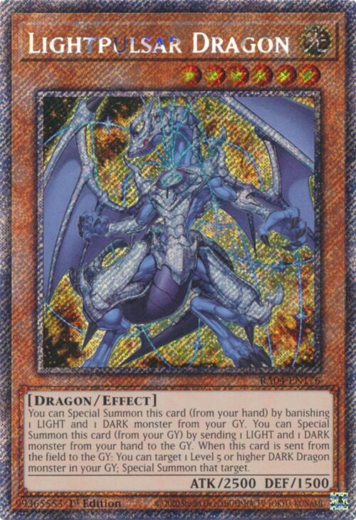 Lightpulsar Dragon [RA04-EN176] Platinum Secret Rare | The Time Vault CA
