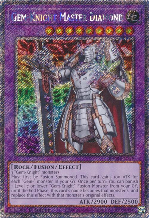 Gem-Knight Master Diamond [RA04-EN178] Platinum Secret Rare | The Time Vault CA