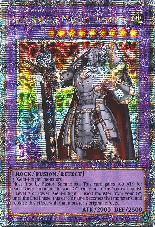 Gem-Knight Master Diamond [RA04-EN178] Quarter Century Secret Rare | The Time Vault CA