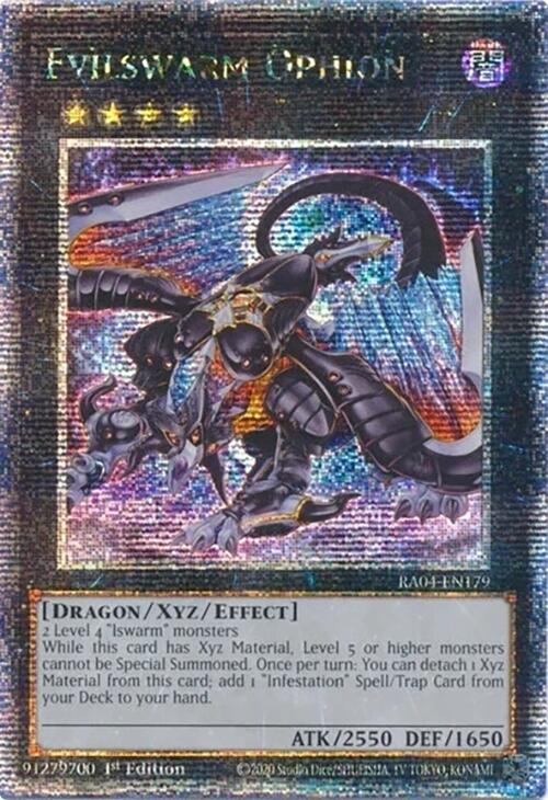 Evilswarm Ophion [RA04-EN179] Quarter Century Secret Rare | The Time Vault CA