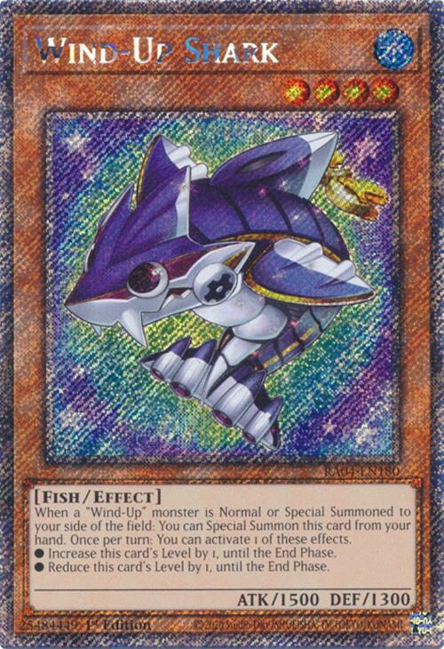 Wind-Up Shark [RA04-EN180] Platinum Secret Rare | The Time Vault CA