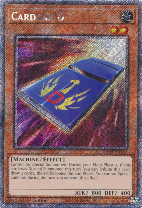 Cardcar D [RA04-EN181] Platinum Secret Rare | The Time Vault CA