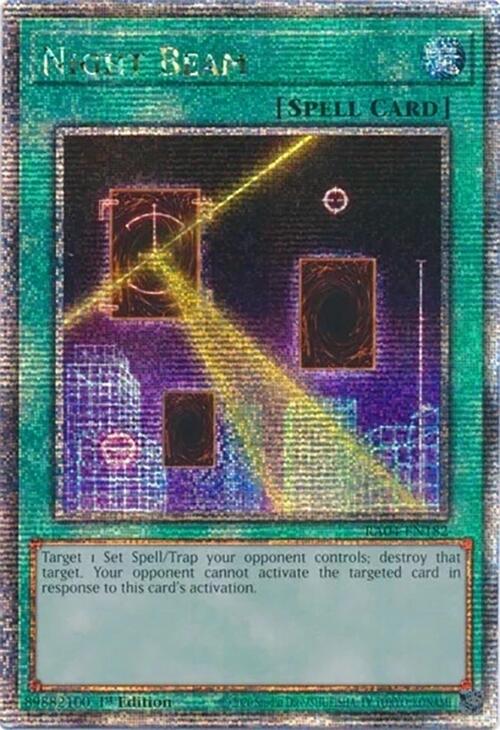 Night Beam [RA04-EN182] Quarter Century Secret Rare | The Time Vault CA