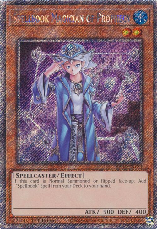 Spellbook Magician of Prophecy [RA04-EN183] Platinum Secret Rare | The Time Vault CA