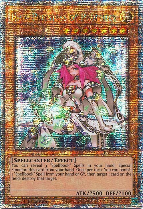 High Priestess of Prophecy [RA04-EN184] Quarter Century Secret Rare | The Time Vault CA