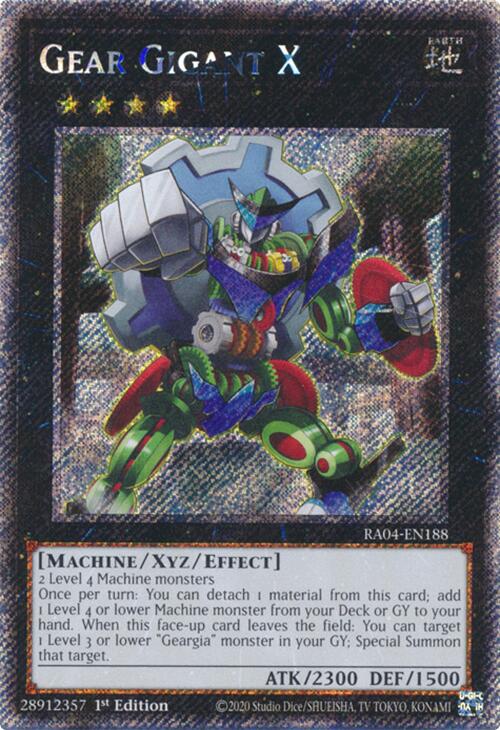 Gear Gigant X [RA04-EN188] Platinum Secret Rare | The Time Vault CA