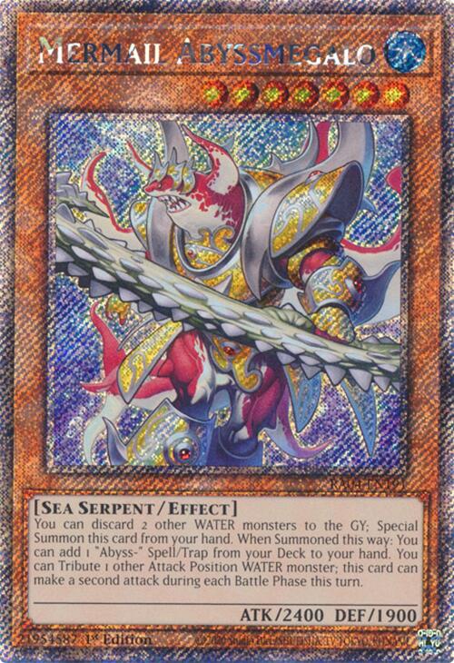 Mermail Abyssmegalo [RA04-EN191] Platinum Secret Rare | The Time Vault CA