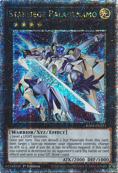 Starliege Paladynamo [RA04-EN193] Quarter Century Secret Rare | The Time Vault CA