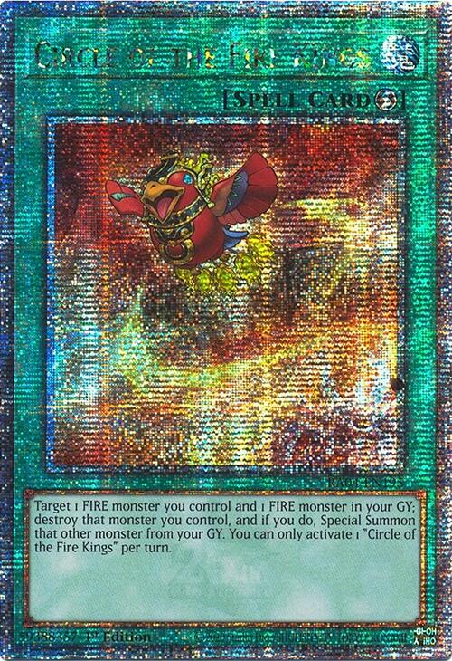 Circle of the Fire Kings [RA04-EN195] Quarter Century Secret Rare | The Time Vault CA