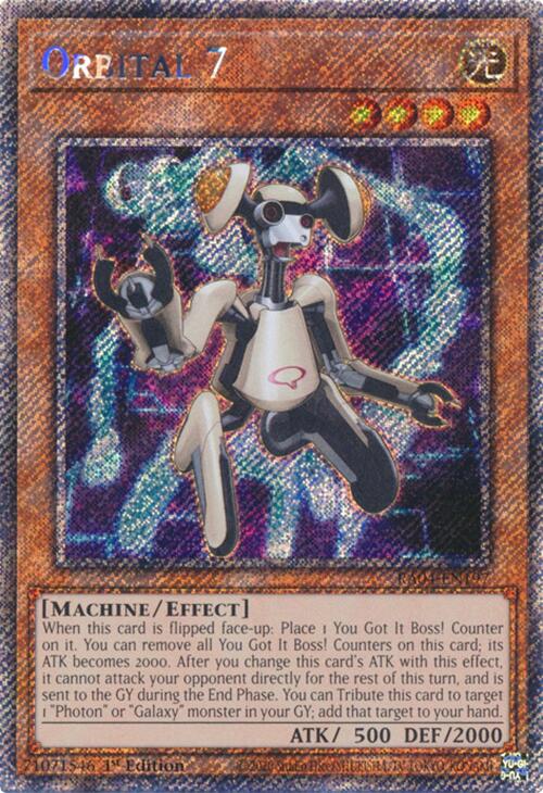 Orbital 7 [RA04-EN197] Platinum Secret Rare | The Time Vault CA