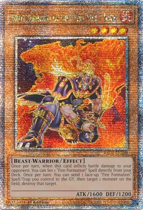 Brotherhood of the Fire Fist - Bear [RA04-EN198] Quarter Century Secret Rare | The Time Vault CA