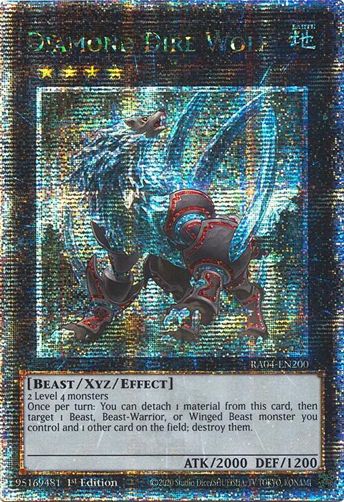 Diamond Dire Wolf [RA04-EN200] Quarter Century Secret Rare | The Time Vault CA
