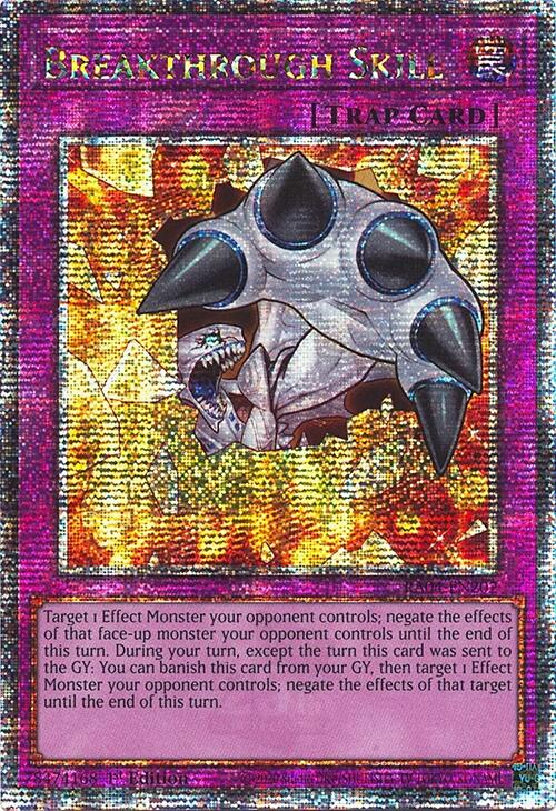 Breakthrough Skill [RA04-EN202] Quarter Century Secret Rare | The Time Vault CA