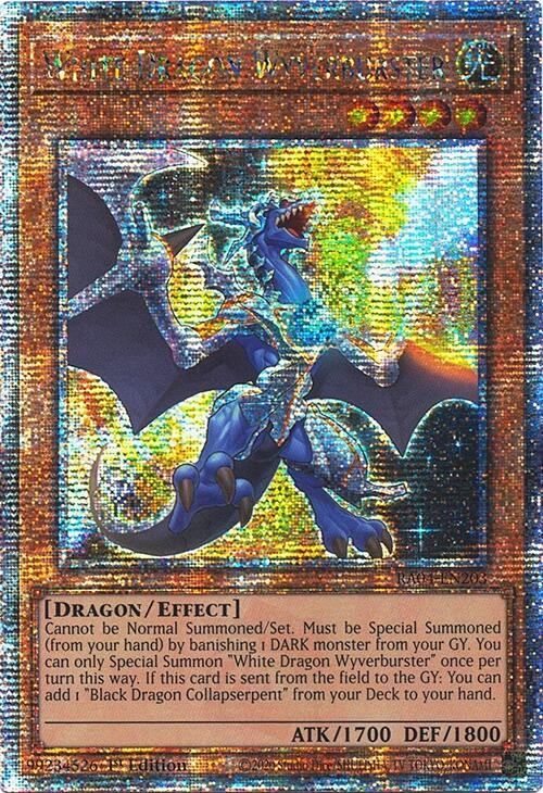White Dragon Wyverburster [RA04-EN203] Quarter Century Secret Rare | The Time Vault CA