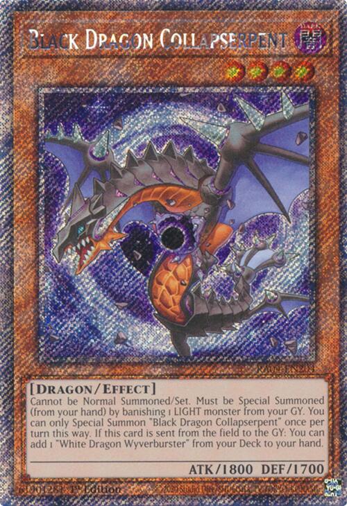 Black Dragon Collapserpent [RA04-EN204] Platinum Secret Rare | The Time Vault CA