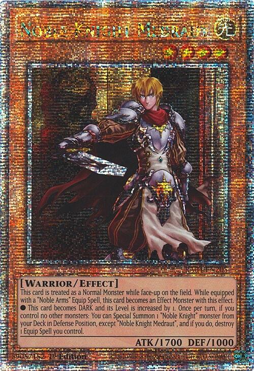 Noble Knight Medraut [RA04-EN205] Quarter Century Secret Rare | The Time Vault CA