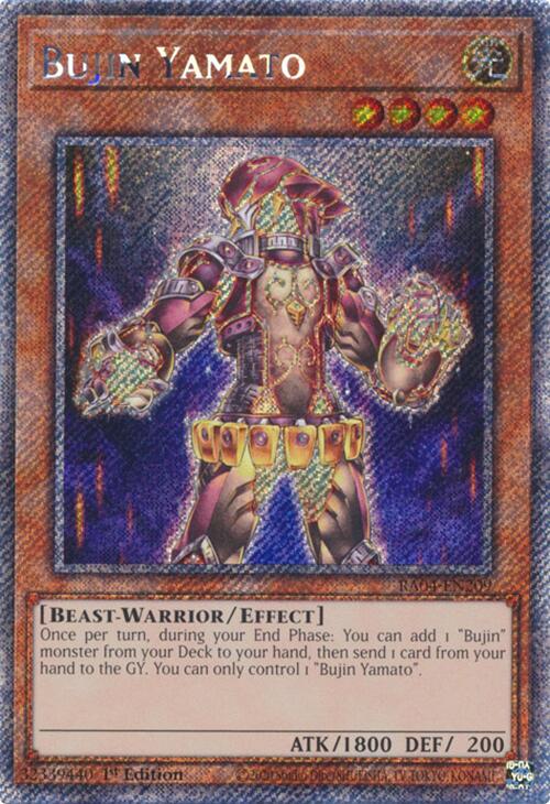 Bujin Yamato [RA04-EN209] Platinum Secret Rare | The Time Vault CA