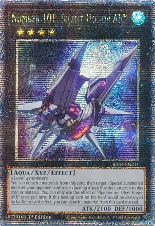 Number 101: Silent Honor ARK [RA04-EN211] Quarter Century Secret Rare | The Time Vault CA