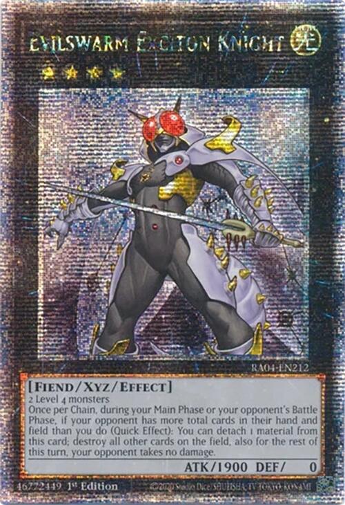 Evilswarm Exciton Knight [RA04-EN212] Quarter Century Secret Rare | The Time Vault CA