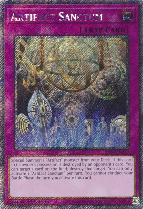 Artifact Sanctum [RA04-EN217] Platinum Secret Rare | The Time Vault CA