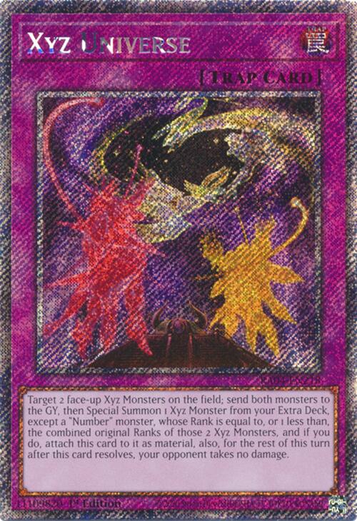Xyz Universe [RA04-EN218] Platinum Secret Rare | The Time Vault CA