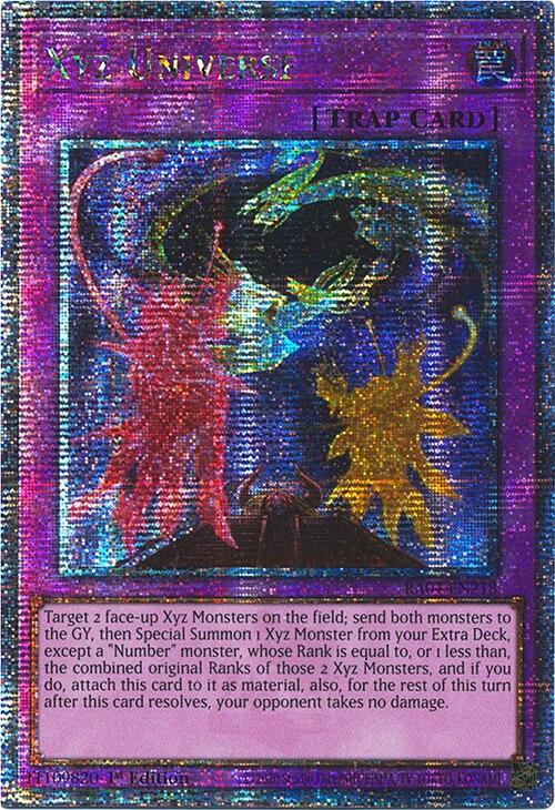 Xyz Universe [RA04-EN218] Quarter Century Secret Rare | The Time Vault CA