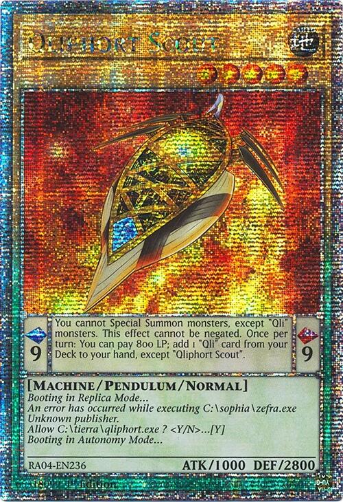 Qliphort Scout [RA04-EN236] Quarter Century Secret Rare | The Time Vault CA