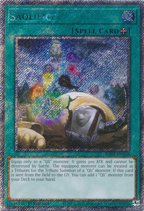 Saqlifice [RA04-EN238] Platinum Secret Rare | The Time Vault CA