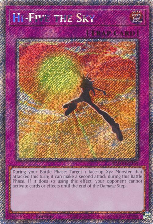 Hi-Five the Sky [RA04-EN239] Platinum Secret Rare | The Time Vault CA